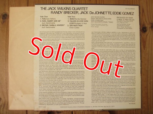 画像2: Jack Wilkins Quartet / Merge (2)