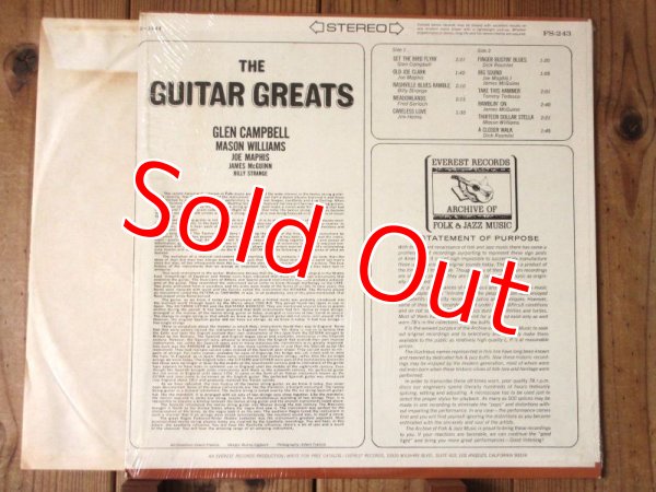 画像2: Glen Campbell, Billy Strange, Tommy Tedesco, Joe Maphis, Roger McGuinn, etc. - V.A. / The Guitar Greats (2)