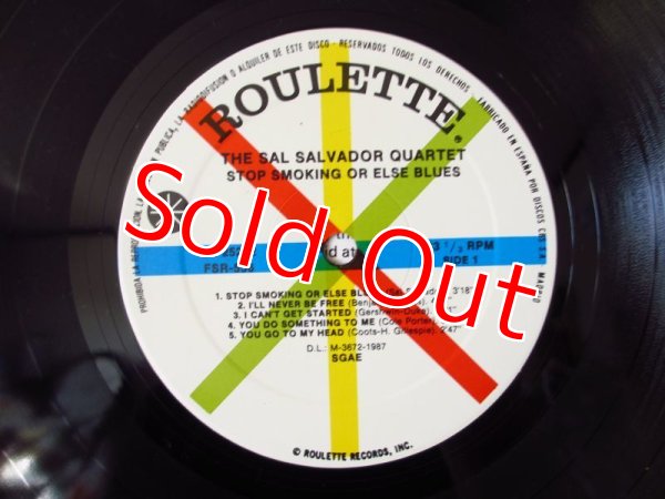 画像3: The Sal Salvador Quartet / Stop Smoking Or Else Blues (3)
