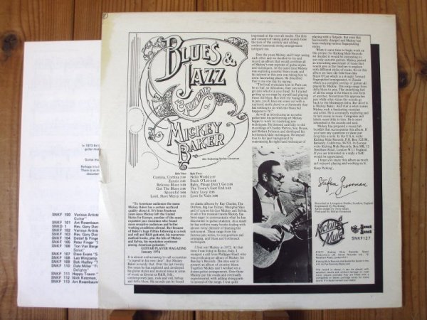 画像2: Mickey Baker also featuring Stefan Grossman / Blues And Jazz Guitar (2)