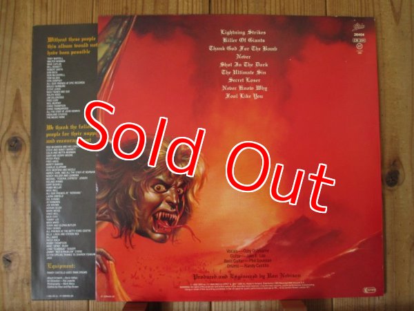 画像2: Ozzy Osbourne / The Ultimate Sin (2)