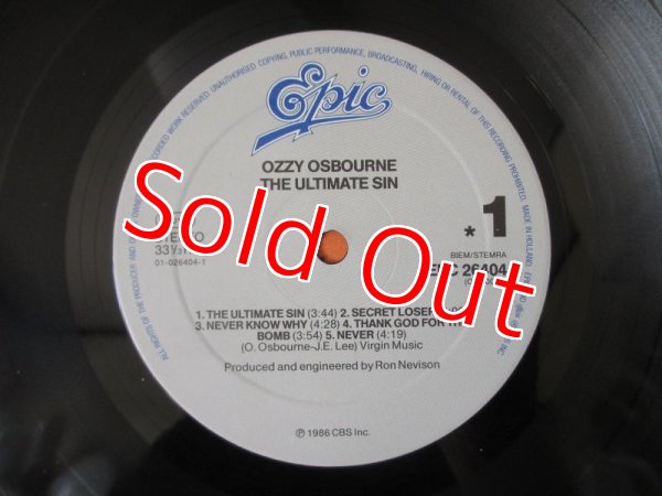 画像3: Ozzy Osbourne / The Ultimate Sin (3)