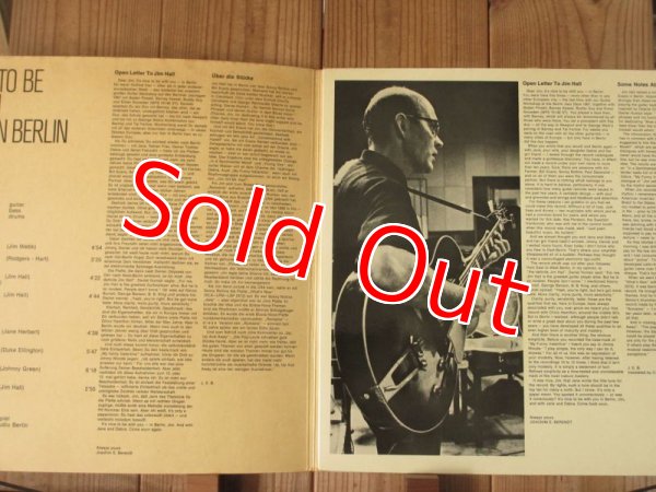 画像2: Jim Hall / It's Nice To Be With You - In Berlin (2)