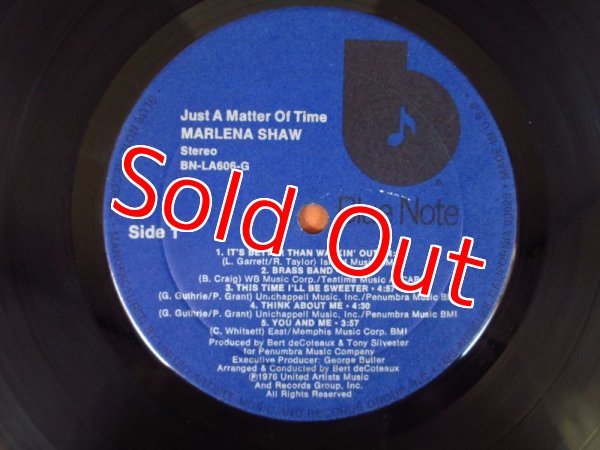 画像3: Marlena Shaw / Just A Matter Of Time (3)