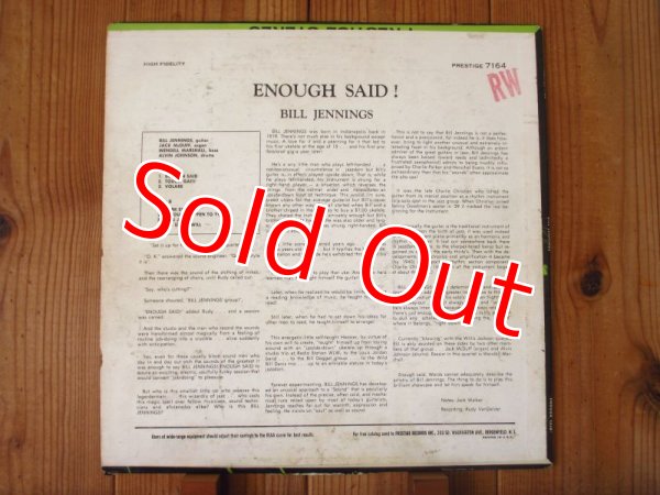 画像2: Bill Jennings / Enough Said! (2)