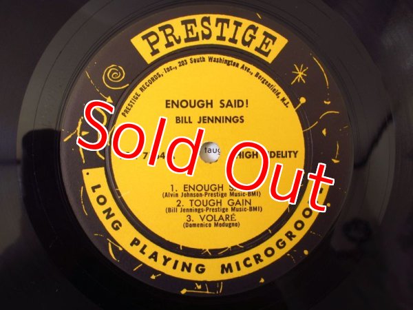 画像3: Bill Jennings / Enough Said! (3)