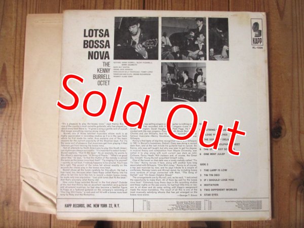 画像2: Kenny Burrell Octet / Lotsa Bossa Nova! (2)