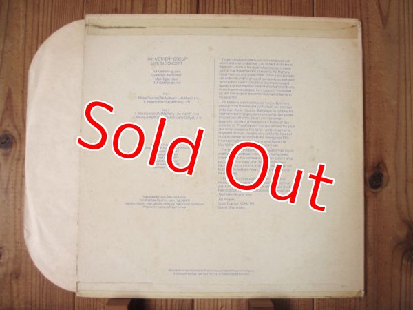 画像2: Pat Metheny Group / Live In Concert (Promo Only) (2)
