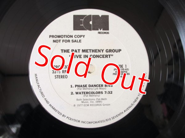 画像3: Pat Metheny Group / Live In Concert (Promo Only) (3)