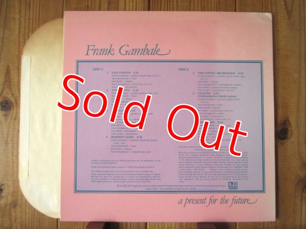 画像2: Frank Gambale / A Present For The Future (2)