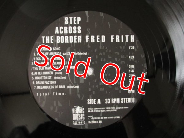 画像3: Fred Frith / Step Across The Border (3)