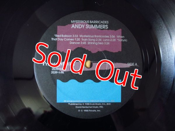 画像3: Andy Summers / Mysterious Barricades (3)