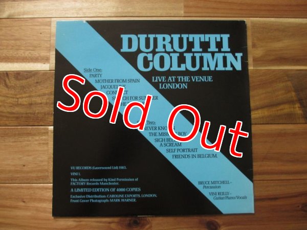画像2: Durutti Column / Live At The Venue London (2)