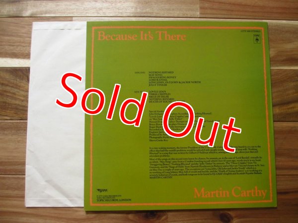 画像2: Martin Carthy / Because It's There (2)