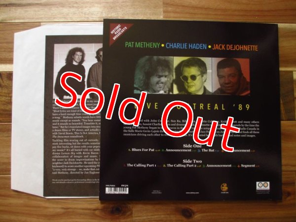 画像2: Pat Metheny & Charlie Haden & Jack DeJohnette / Live Montreal '89 (2)