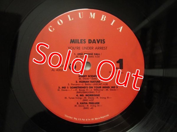 画像4: Miles Davis / You're Under Arrest (4)