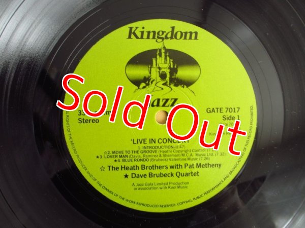 画像3: Pat Metheny, B.B. King, Heath Brothers, The Dave Brubeck Quartet / Live In Concert (3)