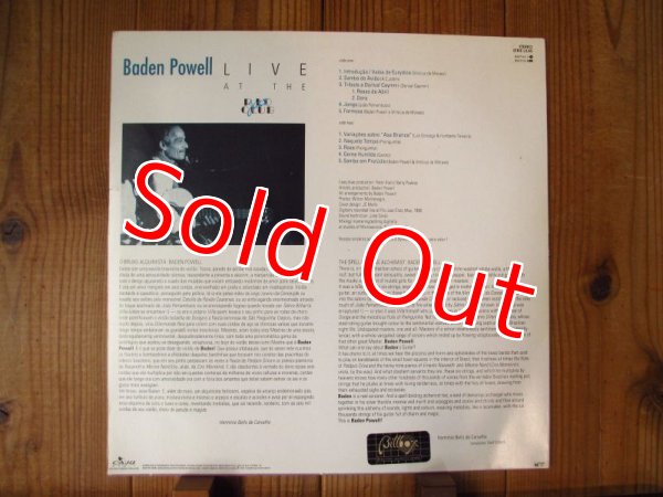 画像2:  Baden Powell / Live At The Rio Jazz Club  (2)