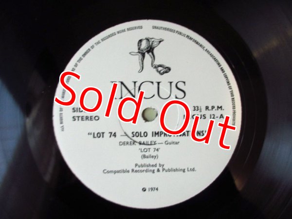 画像3: Derek Bailey / Lot 74 - Solo Improvisations (3)