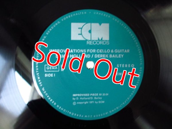 画像3: Derek Bailey - David Holland / Improvisations for Cello and Guitar (3)