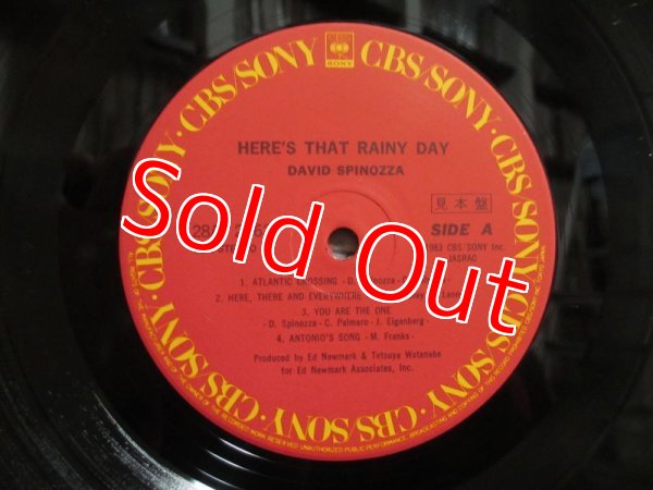 画像4: 日本オンリー！しかも見本盤！■David Spinozza / Here's That Rainy Day (4)