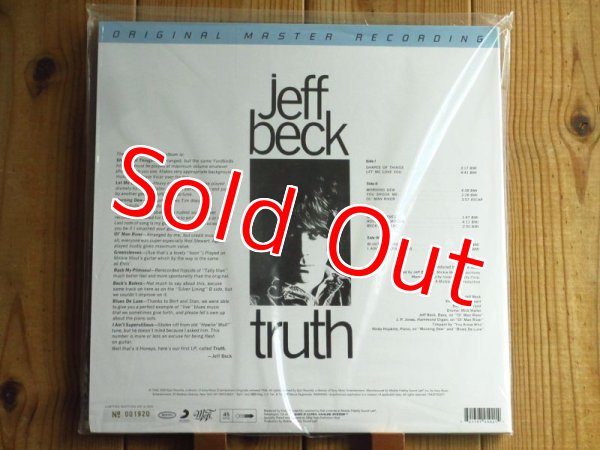 画像2: ジェフベックの記念すべき1STソロ・アルバムが、「MOBILE FIDELITY」限定ナンバリング入り180グラム重量盤45回転2LPで入荷！■Jeff Beck / Truth (2)