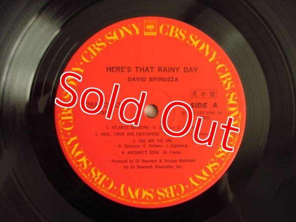 画像4: 日本オンリー！■David Spinozza / Here's That Rainy Day (4)