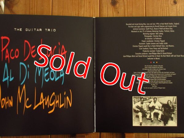 画像2: Paco De Lucia - Al Di Meola - John McLaughlin / The Guitar Trio (2)