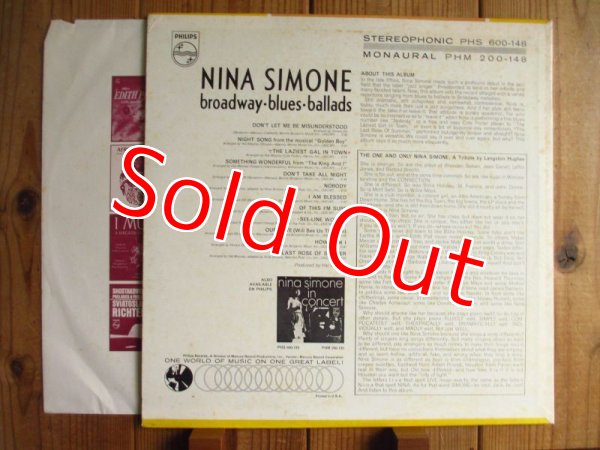 画像2: Nina Simone / Broadway - Blues - Ballads (2)