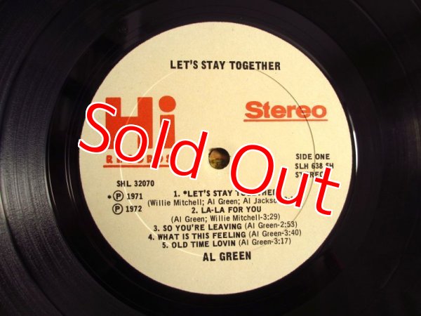 画像3: Al Green ‎/ Let's Stay Together (3)