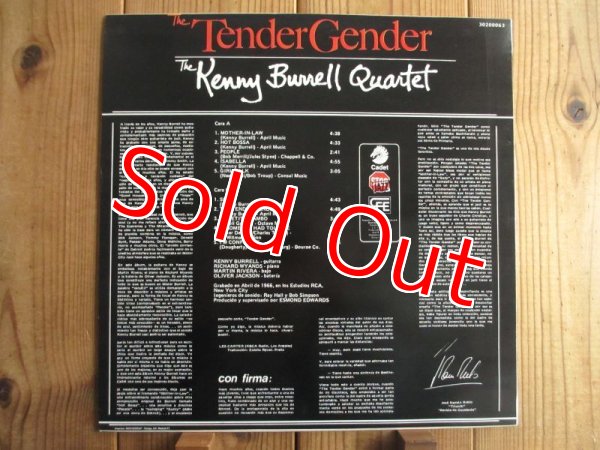 画像2: The Kenny Burrell Quartet / The Tender Gender (2)