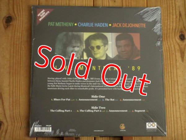 画像2: パットメセニー最強トリオのアナログ盤入荷！■Pat Metheny & Charlie Haden & Jack DeJohnette / Live Montreal '89 (2)