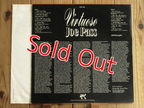 画像2: Joe Pass / Virtuoso (2)