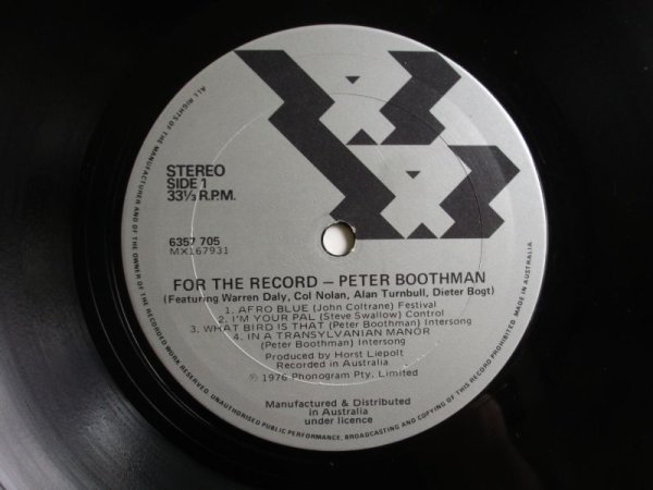 画像3: Peter Boothman / For The Record (3)