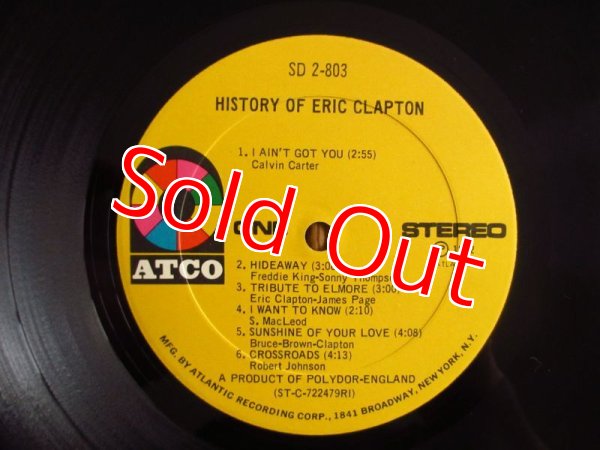 画像4: Eric Clapton / History Of Eric Clapton (4)