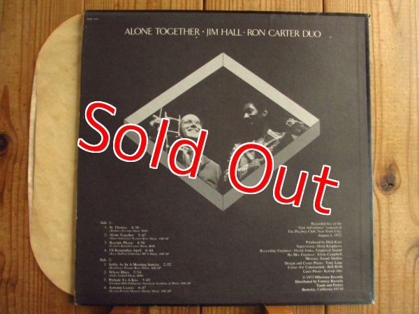 画像2: Jim Hall - Ron Carter /  Alone Together (2)