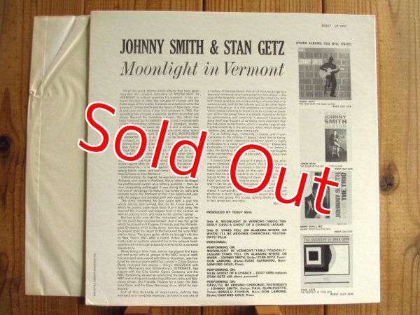 画像2: Johnny Smith Featuring Stan Getz / Moonlight In Vermont (2)