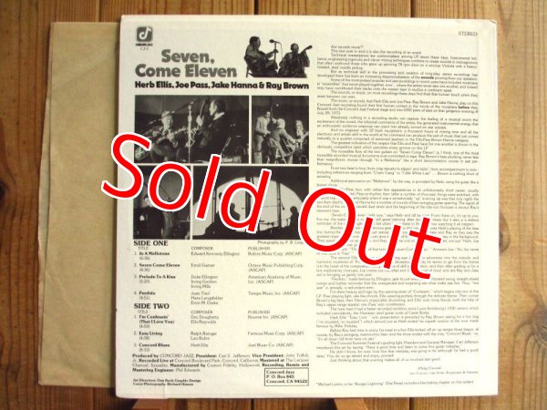 画像2: Herb Ellis & Joe Pass / Seven, Come Eleven (2)