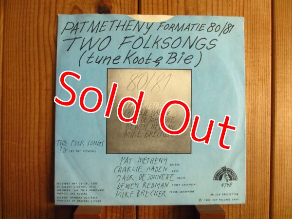画像2: Pat Metheny Formatie 80/81 / Two Folksongs (Tune Koot & Bie) (2)