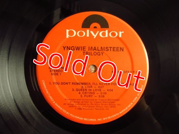 画像3: Yngwie J. Malmsteen / Trilogy (3)