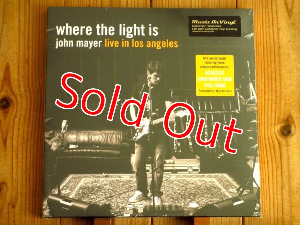 画像1: 現代の三大ギタリストの一人、ジョンメイヤーの2008年傑作ライブ盤が、４枚組LPで入荷！■John Mayer / Where The Light Is: John Mayer Live In Los Angeles (1)