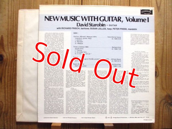 画像2: David Starobin / New Music With Guitar, Volume I (2)