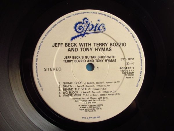 画像3: Jeff Beck With Terry Bozzio And Tony Hymas / Jeff Beck's Guitar Shop (3)