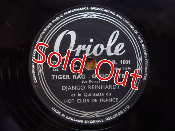 画像1: Django Reinhardt & Le Quintette Du Hot Club De France / Tiger Rag & I Saw Stars (1)