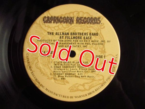 画像4: Allman Brothers Band / The Allman Brothers Band At Fillmore East (4)