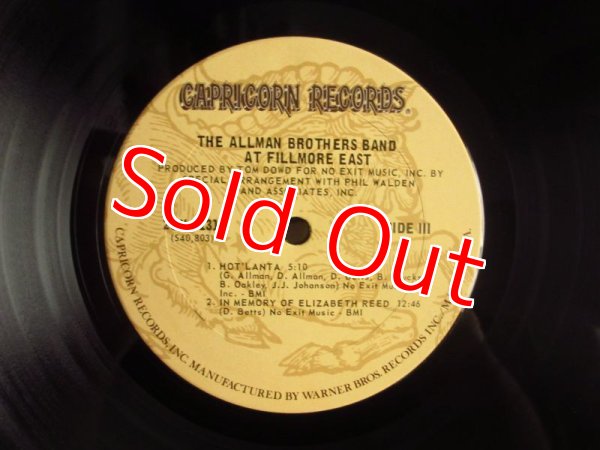 画像3: Allman Brothers Band / The Allman Brothers Band At Fillmore East (3)