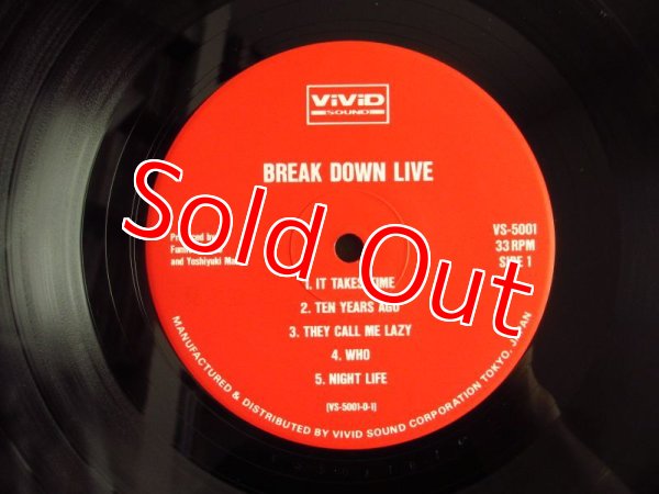 画像4: Break Down / Live (4)