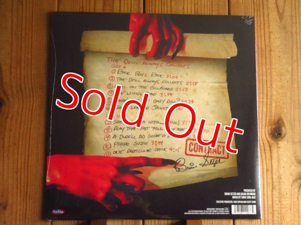 画像2: ネオロカビリーの雄ブライアンセッツァー2023年作品がアナログ盤で入荷！■Brian Setzer / The Devil Always Collects (2)