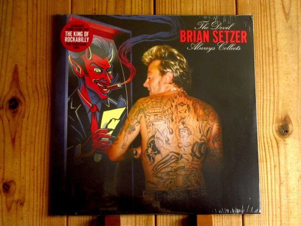 画像1: ネオロカビリーの雄ブライアンセッツァー2023年作品がアナログ盤で入荷！■Brian Setzer / The Devil Always Collects (1)