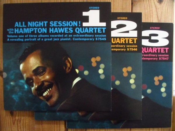 画像1: 3枚セット！ジムホール参加作！■The Hampton Hawes Quartet / All Night Session, Vol. 1 ~ 3 (1)